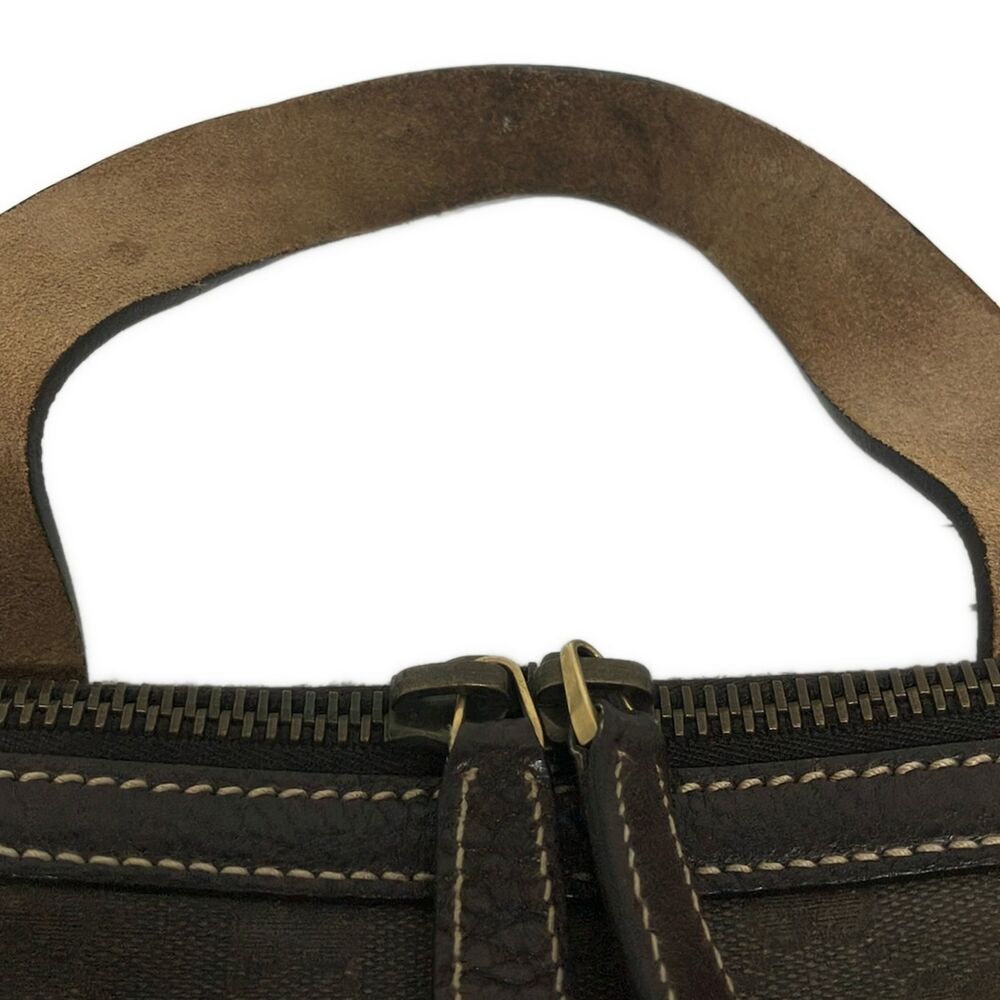 Gucci GG Boston Bag 201864 Dark Brown Bordeaux Jacquard Leather - Picture 12 of 13